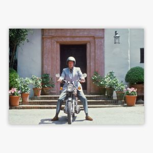 Mitchell On Motorcycle