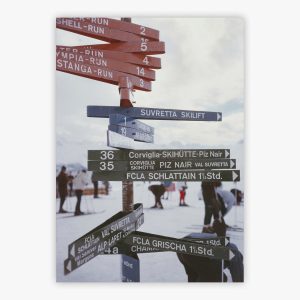 Signpost In St Moritz