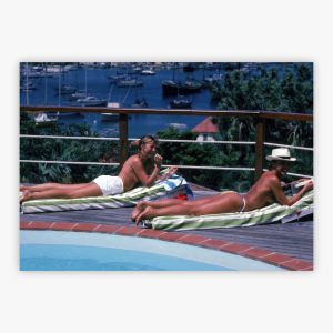 Sunbathing By The Pool